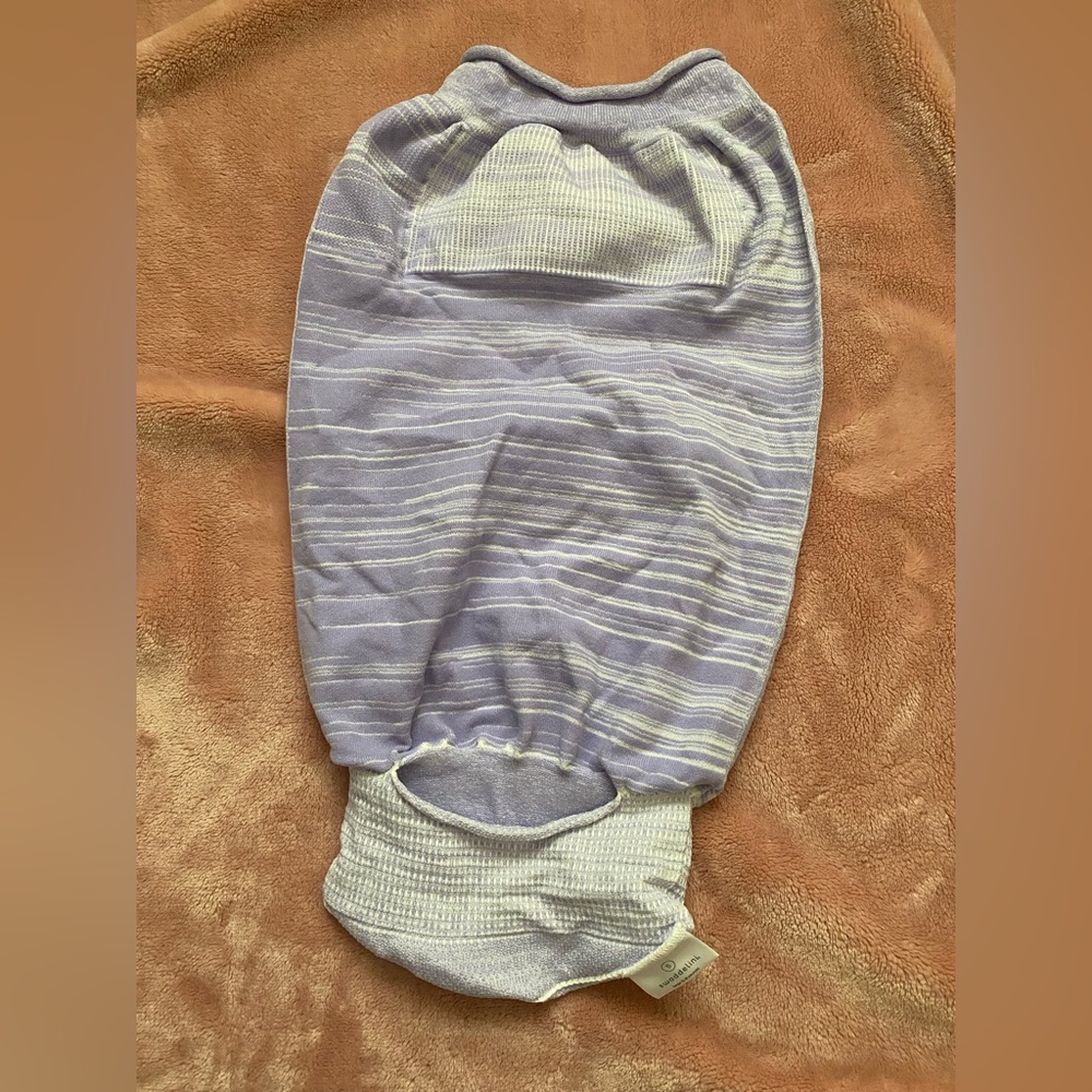 Swaddelini Purple and White Striped sleep sack
